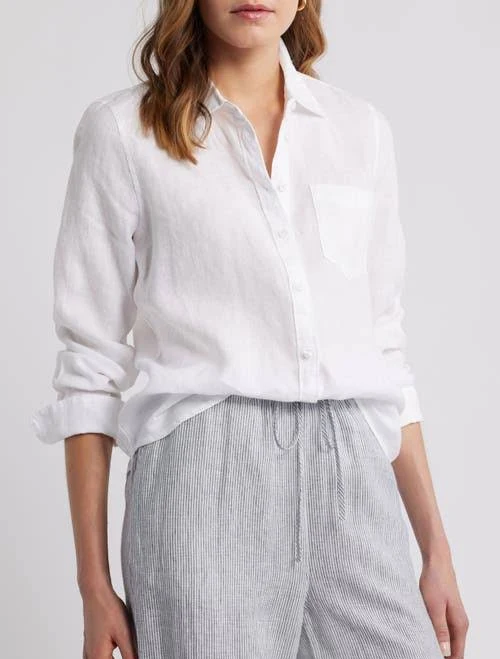 blouses Caslon Casual Linen Button-Up Shirt Nordstrom $69.5