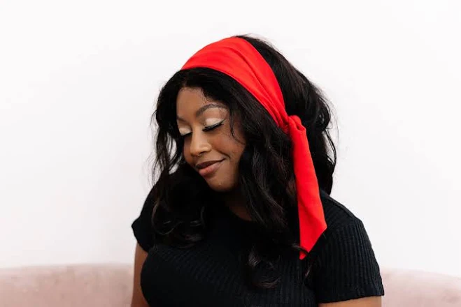 accessory Chiffon Bandana Hair Scarf Etsy - fashionmeme $15