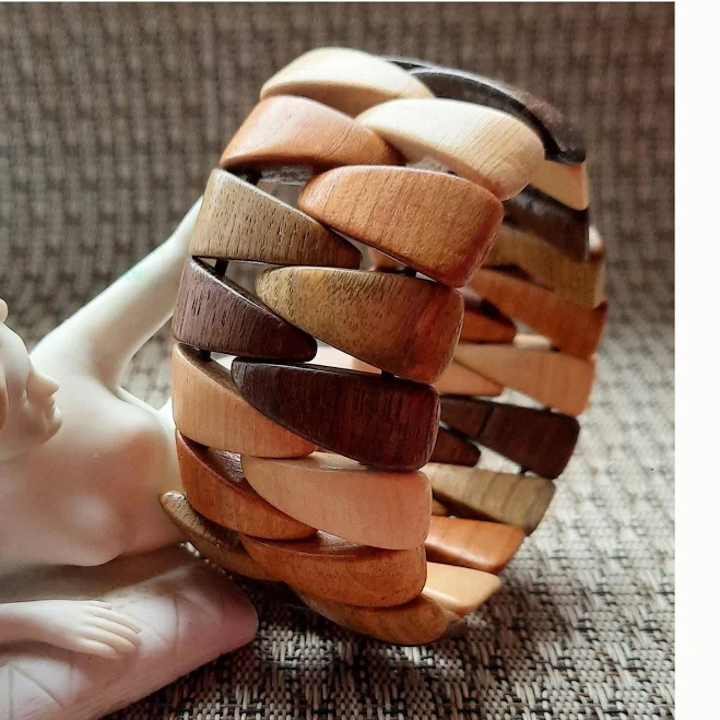 accessory Chunky Wooden Bangle Etsy - SimplyTheBest4You $29.99