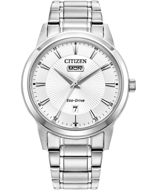 accessory Citizen Men's Eco-Drive Classic Stainless Steel Watch Aw0100-51a Macy's $245