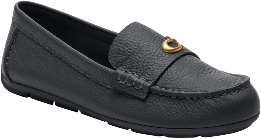 shoes Coach Women's Sculpted C Leather Driver Loafers Macy's $150