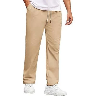pants COOFANDY Men's Relaxed Fit Drawstring Elastic Waist Twill Chino Pants Target $30.09