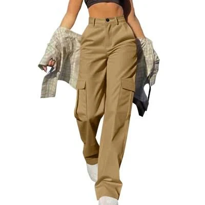 bottom Coolmee Women's High-Waisted Baggy Stretchy Cargo Pants Target $36.99