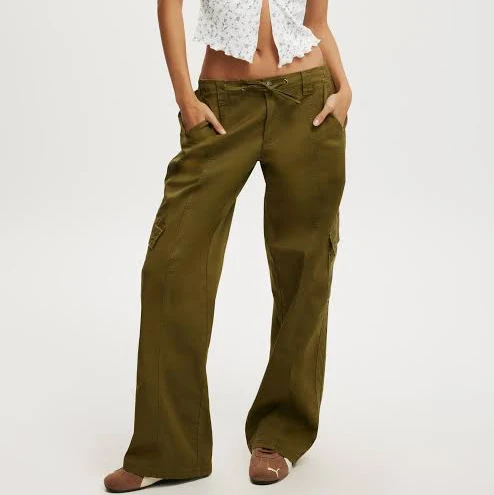 cargo pants Cotton On Women's Low-Rise Cargo Pants Cotton On $20