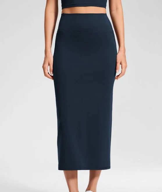 maxi skirt CRZ YOGA Women's Butterlift High Rise Slim Fit Maxi Pencil Skirt crz yoga $35