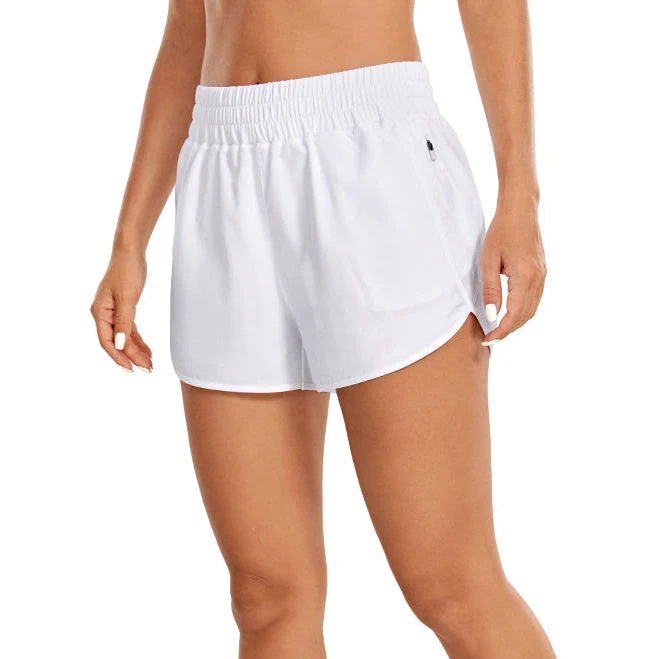shorts CRZ YOGA Women's Running High Waisted Mesh Lined Shorts 3 crz yoga $28