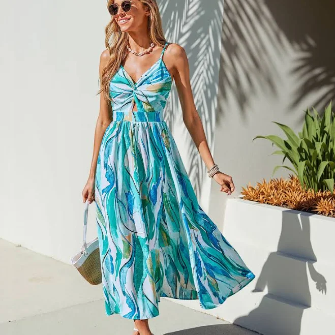 dress Cupshe Women's Plus One Abstract Maxi Dress Cupshe.com $36