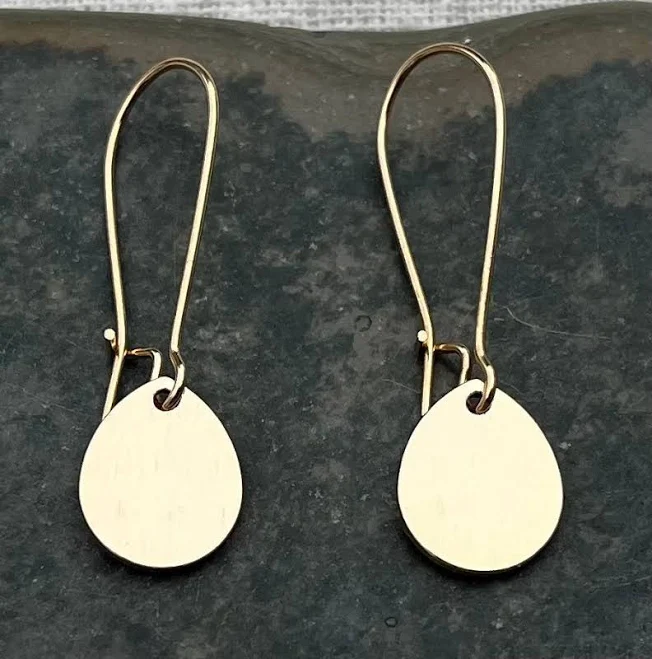 accessory Dainty Teardrop Gold Earrings Etsy - TigerFlowerJewelry $23.99