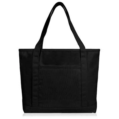 bag Dalix 20" Solid Color Cotton Canvas Shopping Tote Bag Target $17.99