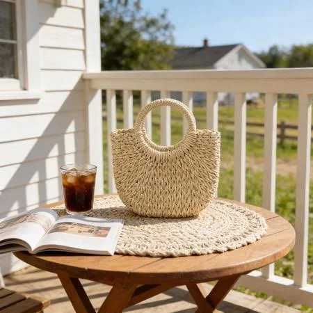 bag Dedara Straw Beach Tote Bag for Women Handmade Woven Rattan Summer Handbag with Round Handles for Travel, Vacation and Everyday Use, Women's, Size: Walmart - Dedara $14.64