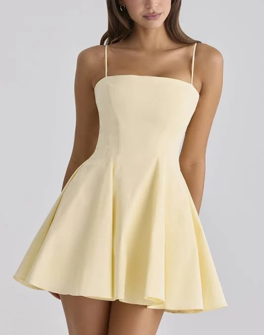 dress 'Dolly' Cotton Flared Mini Sundress House of CB $269