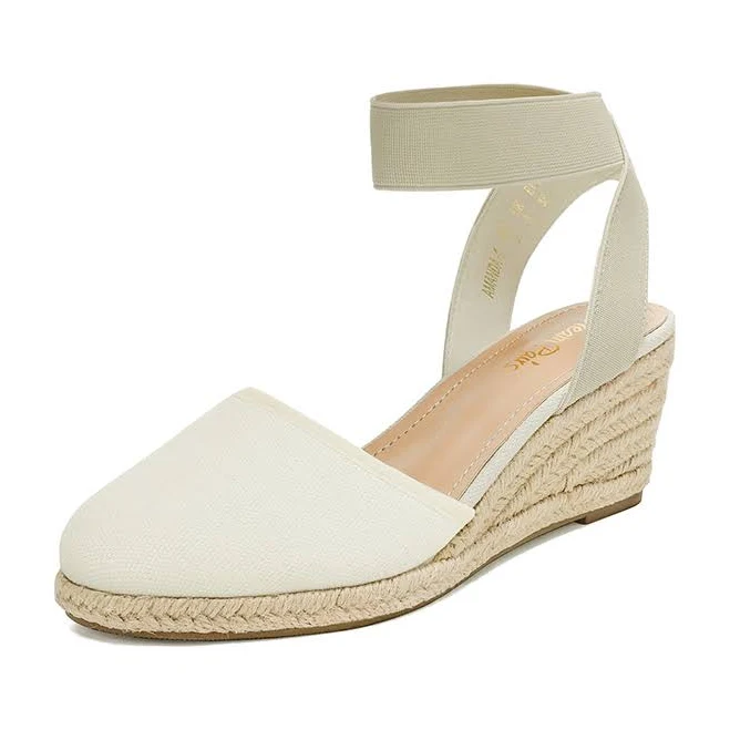 shoes Dream Pairs Closed Toe Espadrille Wedge Sandals Dream Pairs $45.99