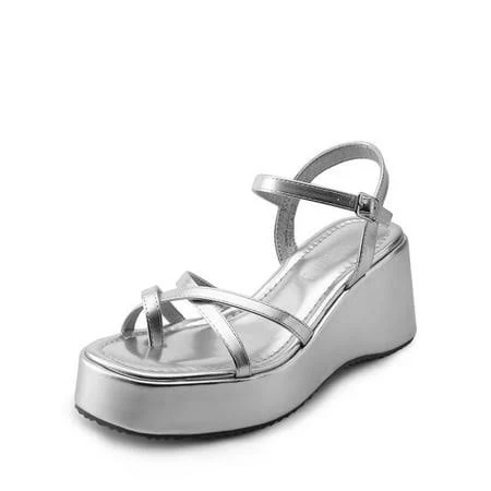 shoes Dream Pairs Platform Cork Wedge Sandals Walmart - TopShoes $36.99