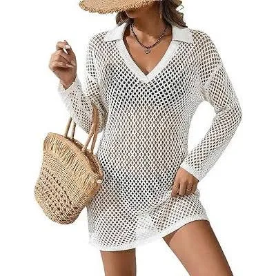 cover-up Ekouaer Women's Crochet Knit Swimsuit Coverup Target $20.49