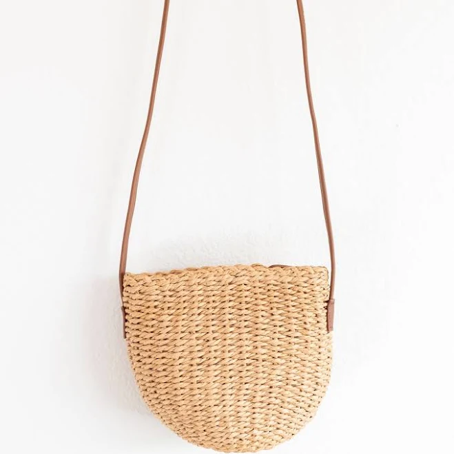 bag Elena Straw Woven Crossbody Bag Elena Handbags $38