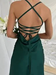 dress Emerald Green Silk Slip Dress with Cowl Neck for Special Occasions, Backless Midi Slip Dress, Sheath Dress for Bridesmaids, Birthday Girls Etsy $71.99
