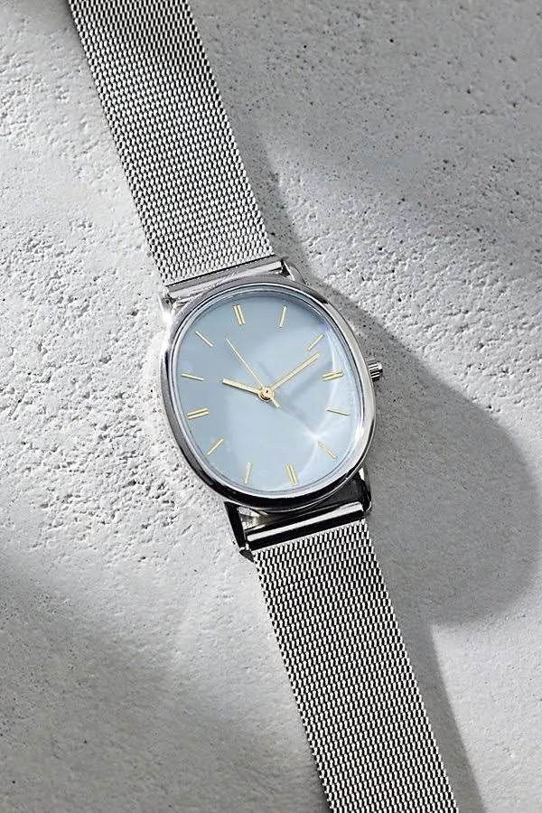 accessory Estelle Metal Mesh Band Watch Urban Outfitters $35