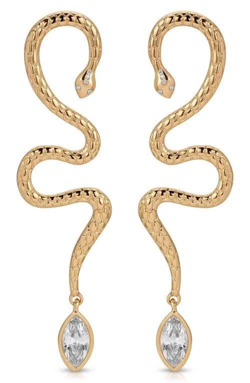 accessory Ettika Serpentina Single Statement Drop Earrings Nordstrom $80