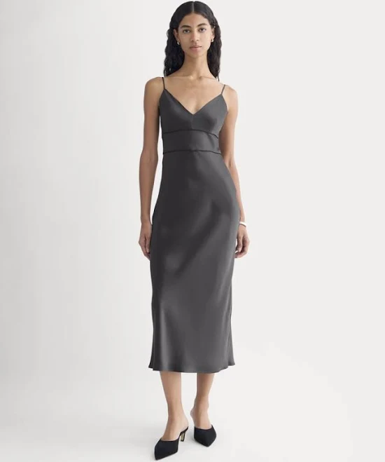 dress Everlane Bias Cut Silk Charmeuse Slip Dress Everlane $99