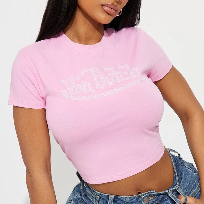 t-shirt Fashion Nova Cropped Baby Tee Fashion Nova $23.99