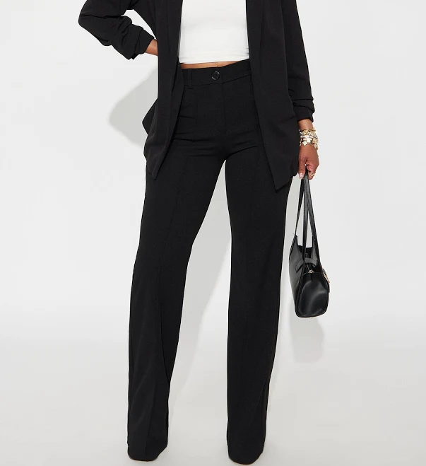 trousers Fashion Nova Heidi Wide Leg Trouser Pants Fashion Nova $22