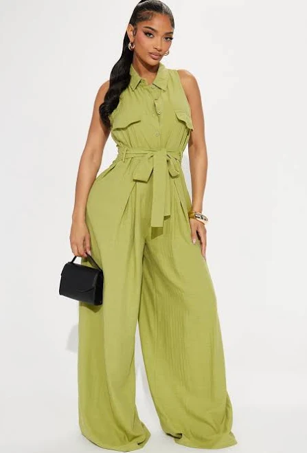 jumpsuit Fashion Nova Lizzie Linen Jumpsuit Fashion Nova $28.99