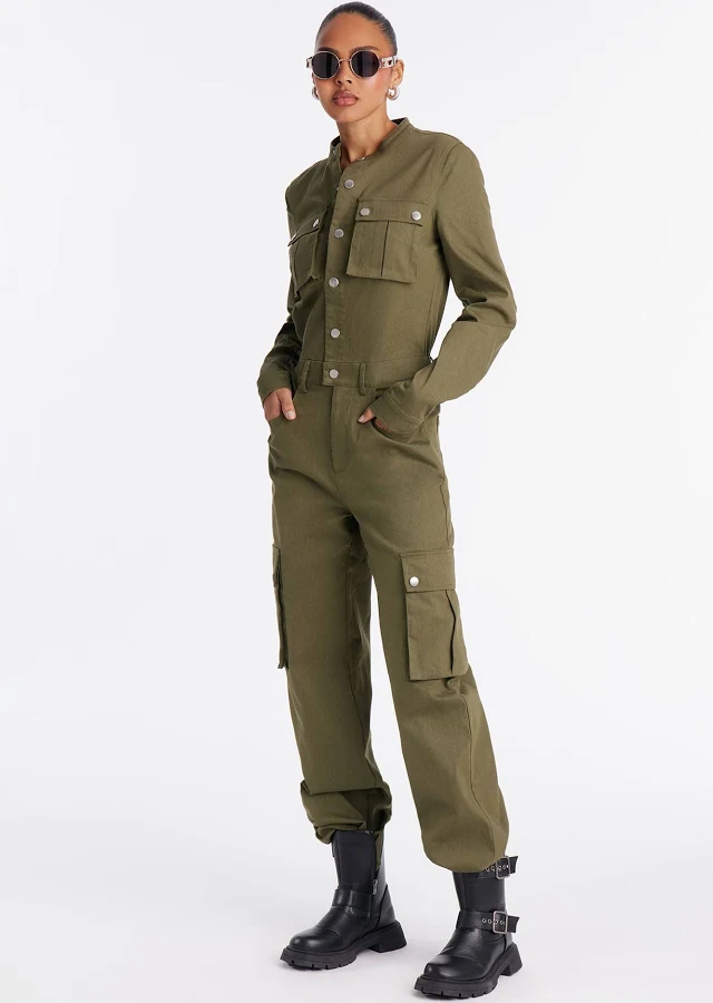 baggy oversized outfit Fashion Nova Victoria Cargo Wide Leg Jumpsuit Fashion Nova $17.98