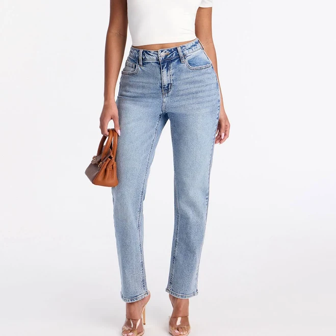 jeans Fashion Nova Women's Summer Sky High Waist Slim Straight Leg Jeans Fashion Nova $16.5