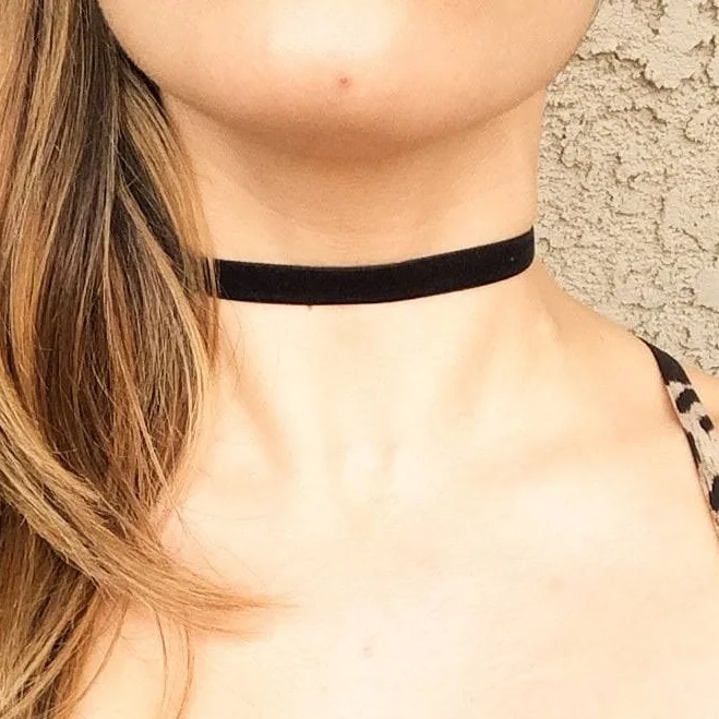 accessory Faux Velvet Choker Etsy - JaxandSkyla $10