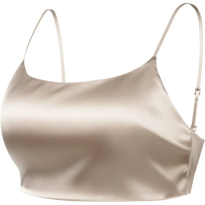 crop top FEELITS 22 Momme Mulberry Silk Cami Crop Top feelits.com $39.99