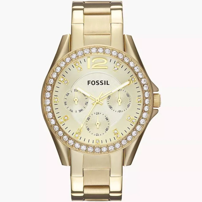 accessory Fossil Women's Riley Gold-Tone Watch es3203 Fossil $195