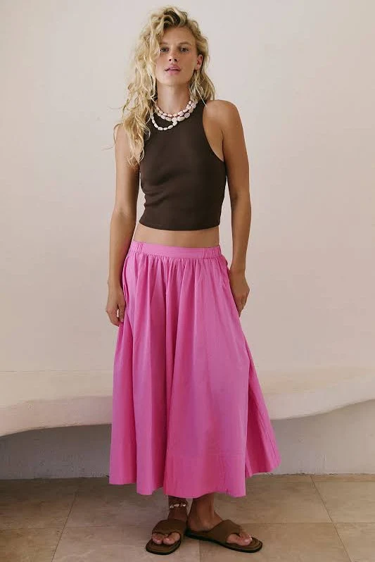 skirt Free People Lowen Midi Skirt Free People $60