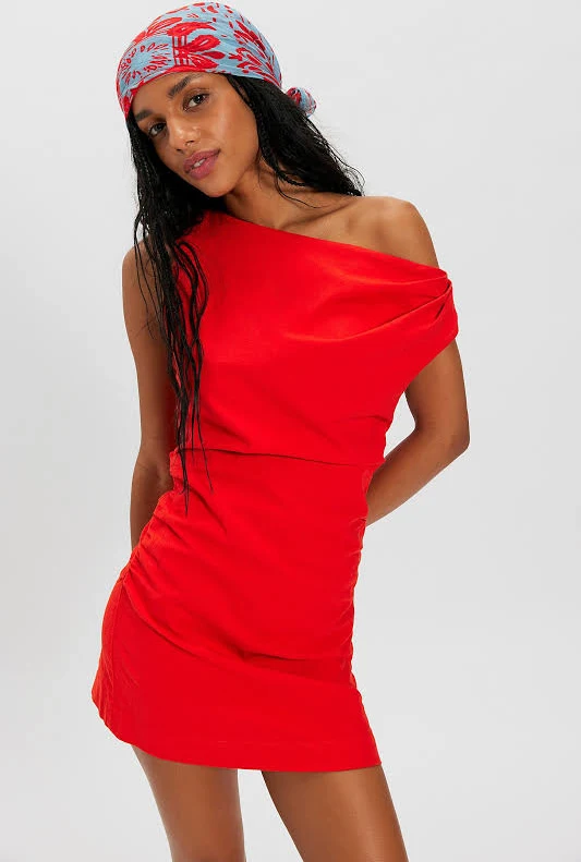 dress Free People So Far Summer Stretch Linen Mini Dress Free People $60