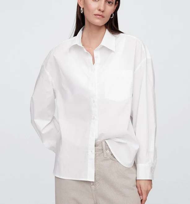top Gap Women's Poplin Shirt Gap Factory $35.99