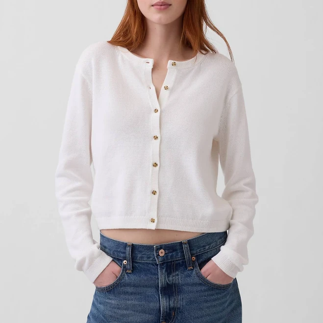 outerwear Gap Women's Relaxed Cotton Cardigan Sweater Gap $55