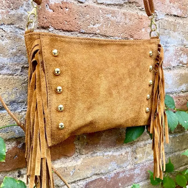 bag Genuine Suede Leather Crossbody Bag Etsy - goodtimesbarcelona $56.38