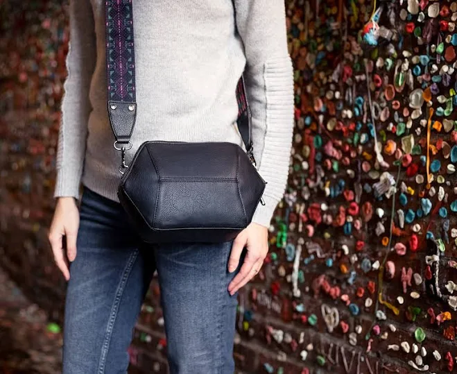 bag Geometric Vegan Leather Crossbody Bag with Removable Strap Etsy - boejackdesigns $109.9