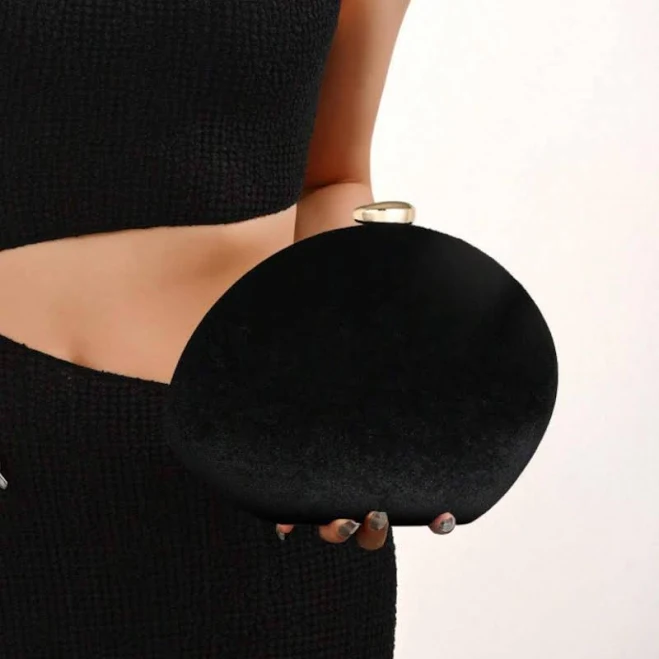 bag Geometric Velvet Evening Purse with Chain Etsy - Seller $57