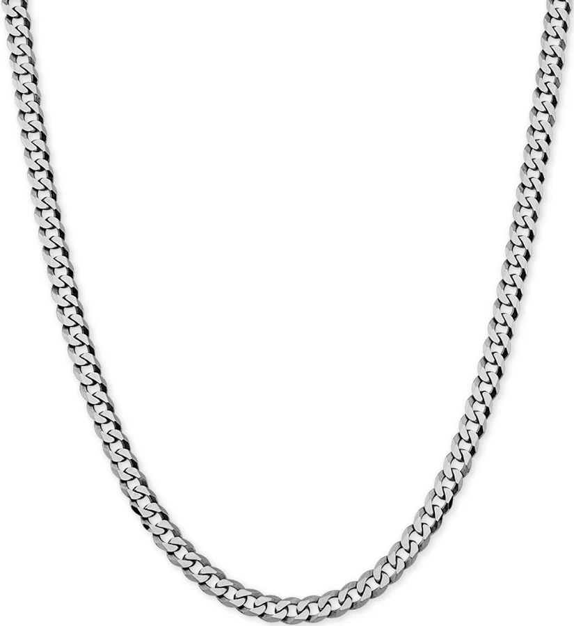 accessory Giani Bernini Flat Curb Link Chain Necklace in Sterling Silver Macy's $118.75