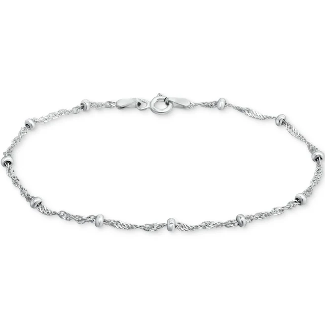 accessory Giani Bernini Sterling Silver Beaded Bracelet Macy's $26