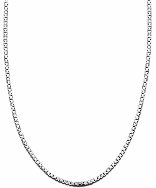 accessory Giani Bernini Sterling Silver Box Chain Necklace Macy's $33.25