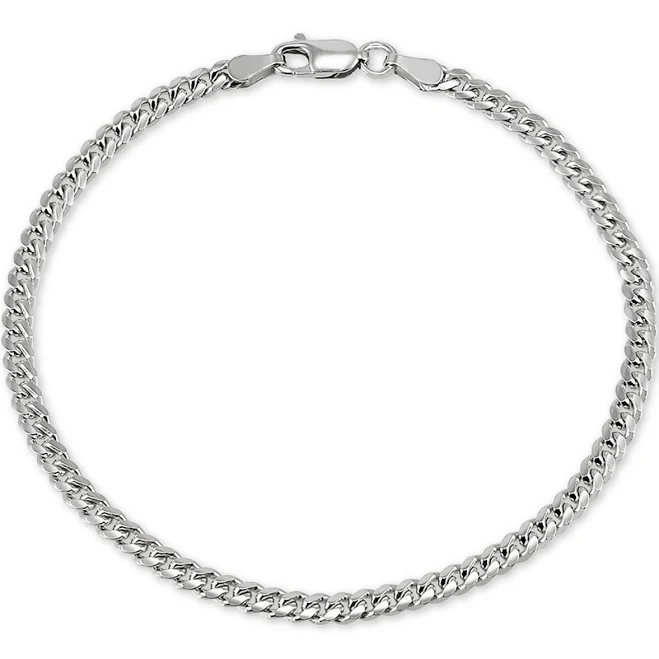 accessory Giani Bernini Sterling Silver Cuban Link Chain Bracelet Macy's $43.75