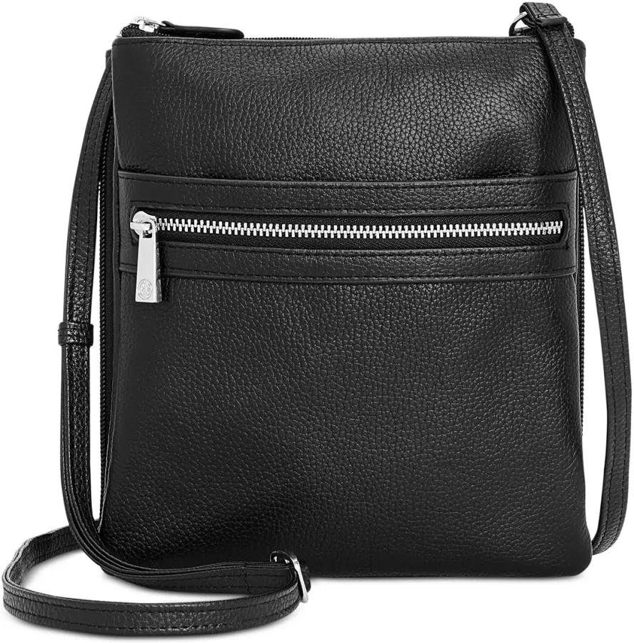 bag Giani Bernini Women's Triple-Zip Pebble Leather Dasher Crossbody Macy's $31.8