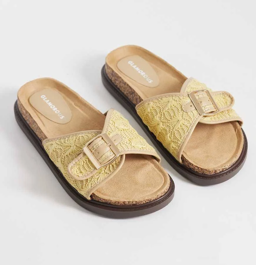 shoes Glamorous Flat Woven Sandals ASOS $49