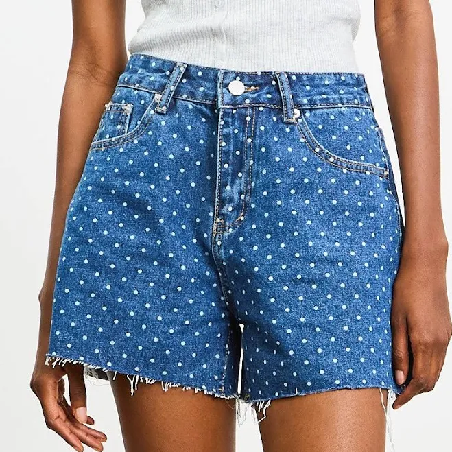 shorts Glassworks London Polka Dot Denim Shorts Glassworks London $110