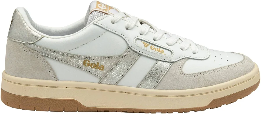 shoes Gola Classics | Women's Sneaker | Leather | Hawk | White/Silver S Gola US $120
