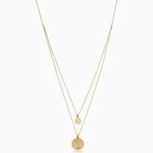 accessory Gold Layered Coin Necklace Set calcaucus.com $23