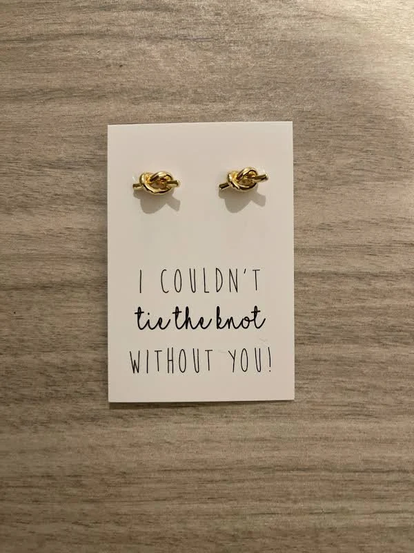 accessory Gold Sailor Rope Knot Stud Earring Etsy - Seller $9.5