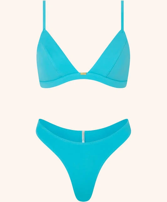 bikini Gooseberry Intimates Aquamarine Triangle Bikini Top Gooseberry Intimates $65