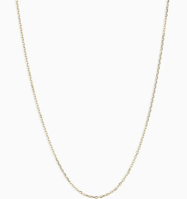 accessory Gorjana 14K White Gold Basic Chain Necklace gorjana $220